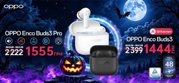 Знижка на бездротові навушники OPPO